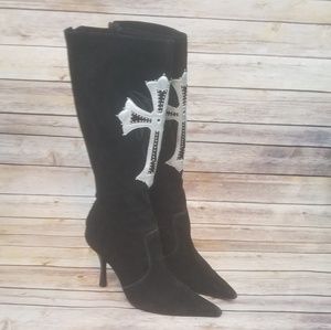SALE!! Mia Black Gothica High Heel Boots
